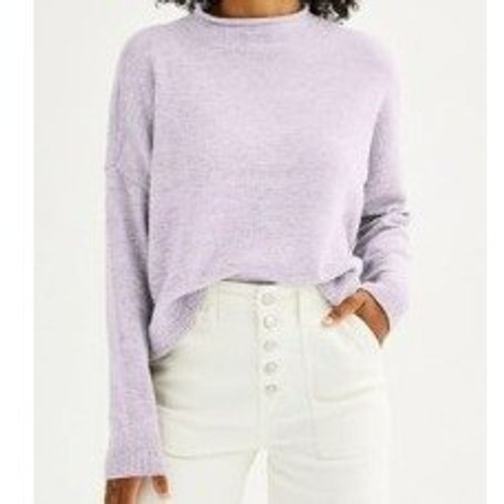 Sonoma Goods For Life Women's Lilac Purple Funnel Neck‎ Soft Sweater XXL